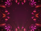 Crystal Patterns Orange Pink