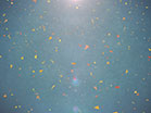 Digital Autumn Leaves Blue Fast