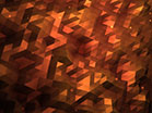 Fractal Flood Golden Orange
