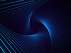 Geo Depths Blue Spiral