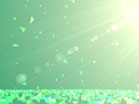 Spring Shapes Gold Green