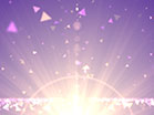 Spring Shapes Gold Purple Fast