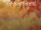 Fall Colors Announcements