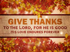 Give Thanks To The Lord