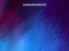 Overflow Announcements