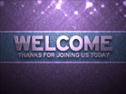Particle Pattern Welcome