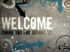 Welcome Flourish Frame