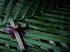 Silver Cross Palm Branches