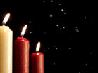 Christmas Candles Snow