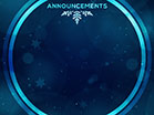 Christmas Glow Snowflakes Announcements