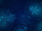 Christmas Glow Snowflakes Blue Slow