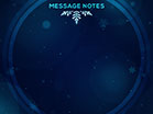 Christmas Glow Snowflakes Message Notes