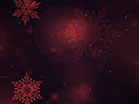 Christmas Glow Snowflakes Red Slow