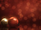 Christmas Ornaments Bokeh Red