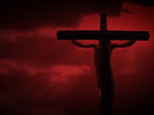 Crucifixion Red Sky