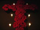 Poinsettia Cross