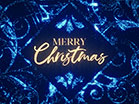Sparkle Merry Christmas Blue