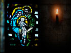 Stain Glass Nativity