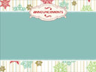 Vintage Holiday Announcements