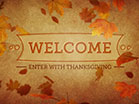 Vintage Thanksgiving Welcome