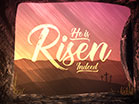 Vivid Fibers He Is Risen