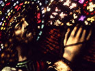 Stained Glass Jesus Cross