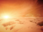 Flying Over Clouds Sunrise