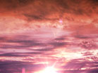 Pink Clouds Sunset Flare
