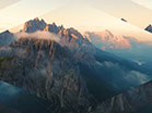 Sunset Aerial Reverse Flight
