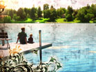 Father Son Dock Grunge