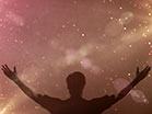 Particle Glow Worship Hands
