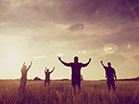 Worship Field Group Silhouettes