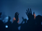 Worship Group Hands Blue