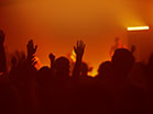 Worship Group Hands Orange