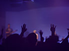 Worship Group Hands Purple
