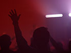Worship Group Hands Red
