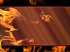 Flames Red Glass