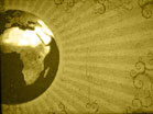 Gold Grunge Globe