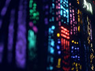 Stained Glass Colorful Lines