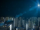 Particle Glow City Night