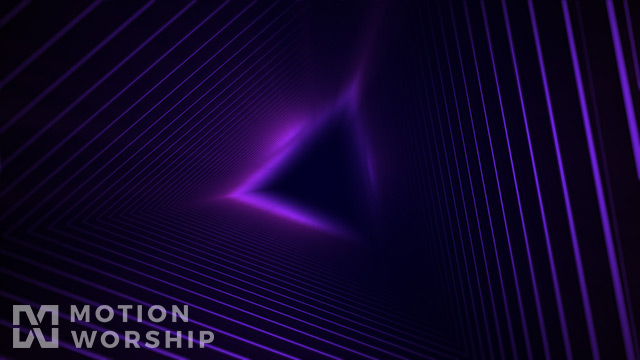 Geo Depths Purple Triangle