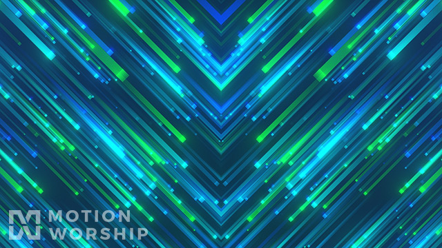 Pixel Storm Blue Green Reflect