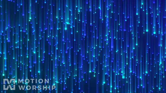 Pixel Storm Blue Rain