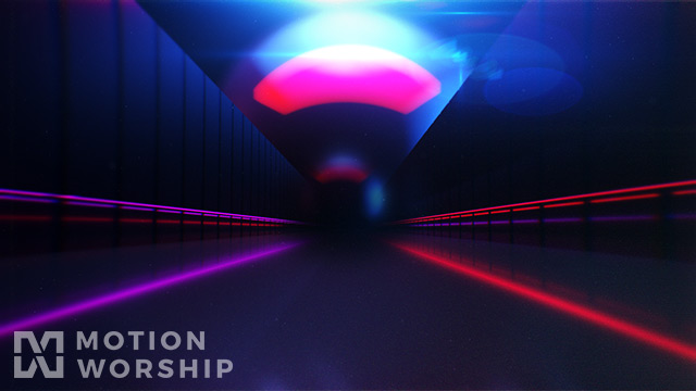 Synthwave Neon Hallway