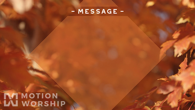 Fall Focus Message