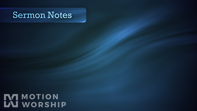 Sermon Notes Blue