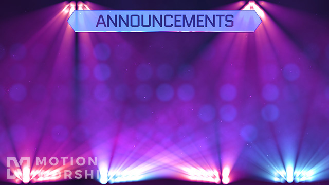 Stage Lights Announcements