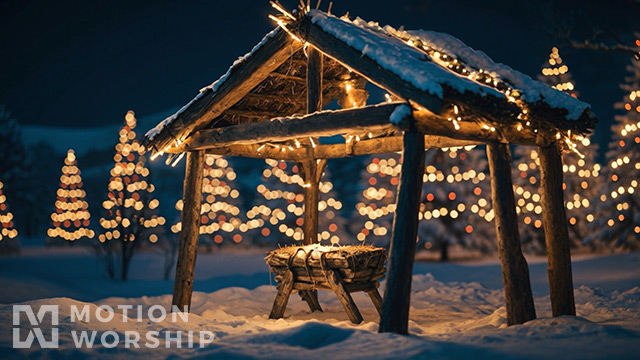 Christmas Glow Manger