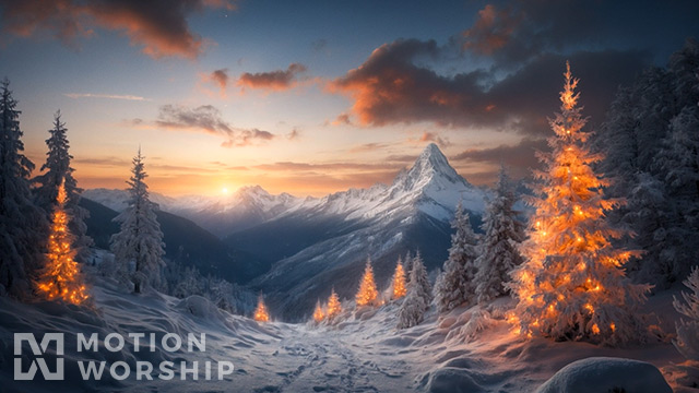 Christmas Glow Mountain Rise