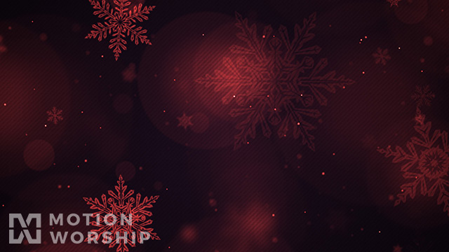 Christmas Glow Snowflakes Red Slow